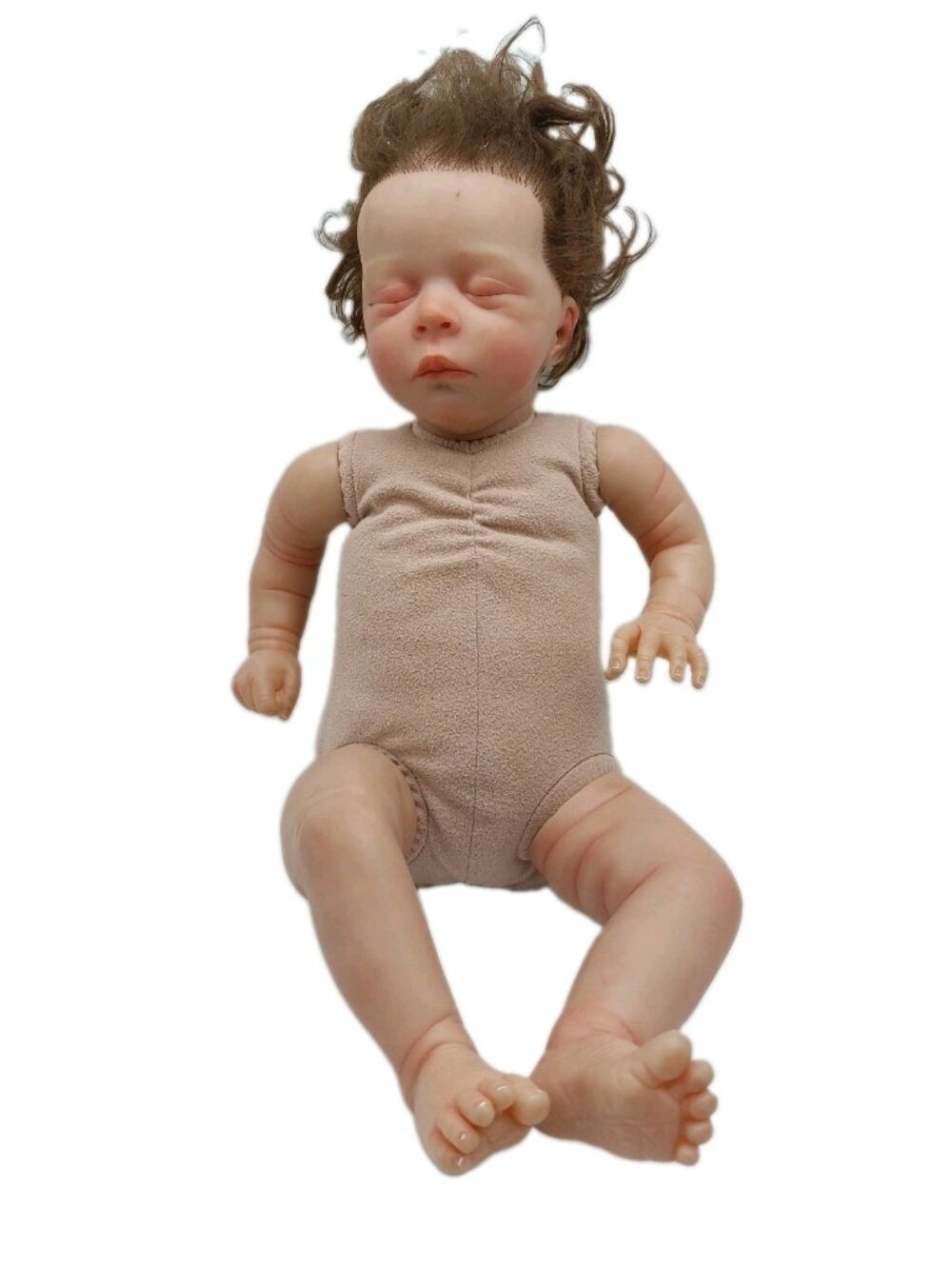 Realistic Baby By Olga Auer Reborn Baby Doll Jude Rooted Hair Read 18"